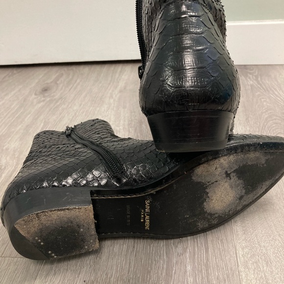 Saint Laurent Devon Python leather boot.. Very sexy boot. Size 41 YSL 8 US - Picture 4 of 16